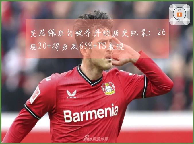 克尼佩尔打破乔丹的历史纪录：26场20+得分及65%+TS表现
