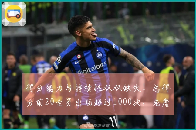 得分能力与持续性双双缺失！总得分前20全员出场超过1000次，老詹出场超1600次